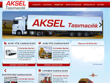 Tablet Screenshot of aksel-tasimacilik.com